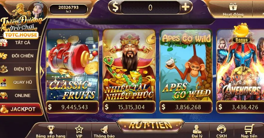 Top 5 game slot nổ hũ được yêu thích nhất tại 789bet